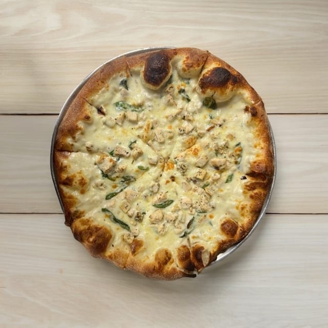 Chicken Alfredo Pizza Family.