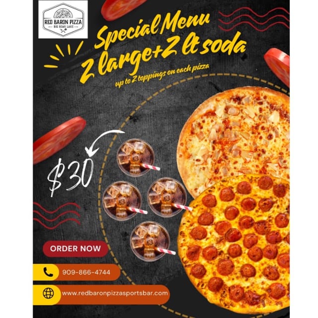 $30 2 Large+2 lt.